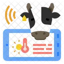 Heat Stress Livestock Monitoring Livestock Farming Iot Cattle Stress Trembling Stressful Trigger Icon