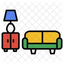 Living Room Furniture Home Icon