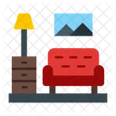Living Room Furniture Home Icon