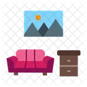 Living Room Furniture Home Icon
