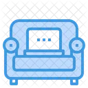 Work From Home Sofa Living Room Icon