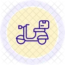 Icone De Ligne De Livraison Locale Icon