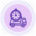 Icone De Ligne De Livraison Express Icon