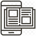 Livre Contenu Smartphone Icône