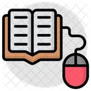 Livre Electronique Ebook Livre Numerique Icône