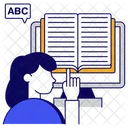 Livre En Ligne Ebook Livre Numerique Icône
