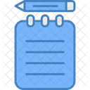 Carnet De Notes Carnet Bloc Notes Icône