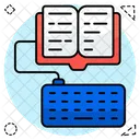 Livre Numerique Ebook Livre En Ligne Icône
