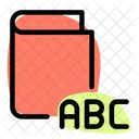 Livro alfabético  Ícone