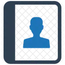 Bloco De Notas Caderno Lista De Contatos Ícone