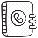 Agenda De Contatos Lista Telefonica Agenda De Enderecos Ícone