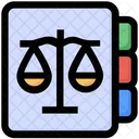 Livro Justica Lei Ícone