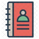 Catalogo De Enderecos Livro Contato Ícone