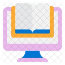 Digital Livro Computador Ícone