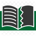 Livro rasgado  Ícone