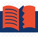 Livro rasgado  Ícone