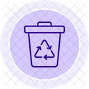 Recycle Bin Color Circle Icone Icon