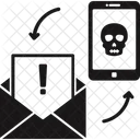 Lixo Eletronico E Mail Malicioso E Mail Malicioso Ícone