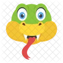 Lizard Face Green Icon