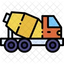 LKW Betonmischer Fahrzeug Symbol