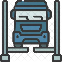 LKW angehoben  Symbol