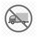 Nein Lkw Schild Symbol