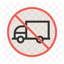 Nein Lkw Schild Symbol