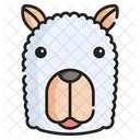 Alpaca Animal Character Icon