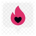 Corazon Llama Icono Icono