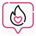 Amor Llama Icono Icono