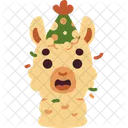 Llama Party Celebration Icon