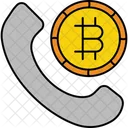 Llamada bitcoin  Icono