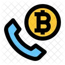 Llamada bitcoin  Icono