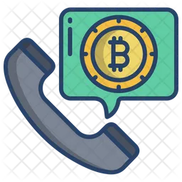 Llamada bitcoin  Icono