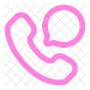 Llamada Chat Chat Burbuja Llamada Icono