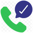 Llamada Comprobada Telefono Comprobado Llamada Icon