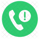 Perdido Llamada Telefono Icono