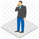 Llamada De Negocios Comunicacion Comercial Trato De Oficina Icono