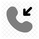 Llamada Entrante Redondeada Icono