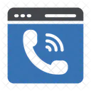 Llamada En Linea Telefono En Linea Icono