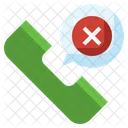 Llamada Perdida Telefono Rechazada Icono