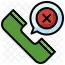 Llamada Perdida Telefono Rechazada Icono