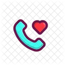 Icono De San Valentin En La Version De Contorno Completo Icono