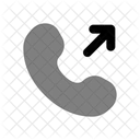 Llamada Saliente Redondeada Icono