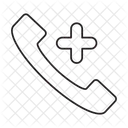 Llamada De Salud Llamada De Hospital Llamada De Emergencia Ícone