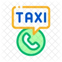 Llamada de taxi  Icono