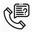 Llamada Telefonica Signo De Interrogacion Respuestas Icono