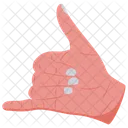 Llamame Senal De Telefono Mano Icono