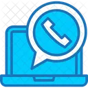 Llamada Chat Movil Icono