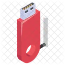 Llave USB Internet Icono